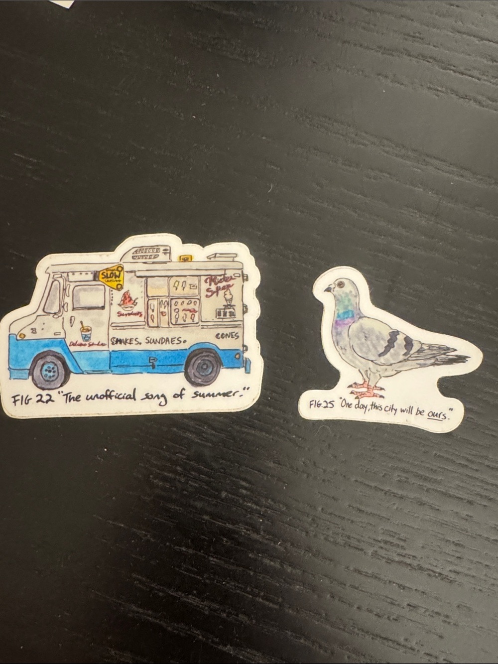 Decorative Pigeon Bird Sticker - Blue/Gray